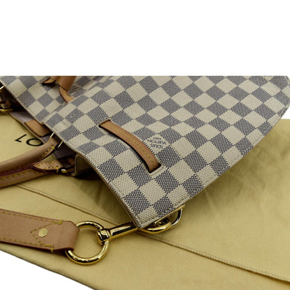 LOUIS VUITTON Girolata Damier Azur Shoulder Bag White