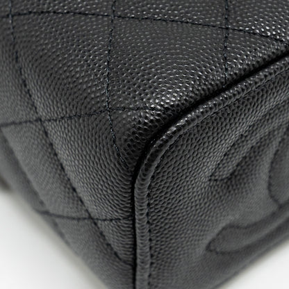 Chanel Mini Vanity with Chain Caviar Black L (Microchip)