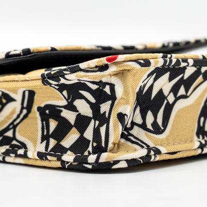 Chanel Mini Clutch With Chain Fabric Multicolour L (Microchip)