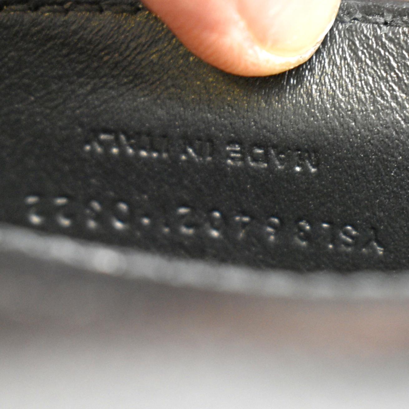 YVES SAINT LAURENT Kate Leather Chain Clutch Crossbody Bag Black