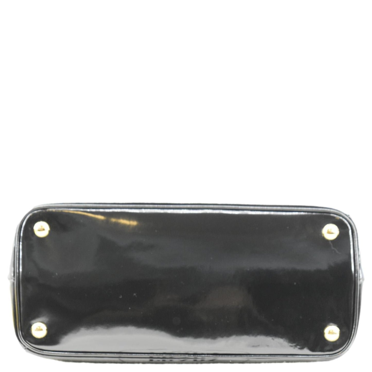 PRADA Double Zip Patent Leather Shoulder Bag Black B1801N