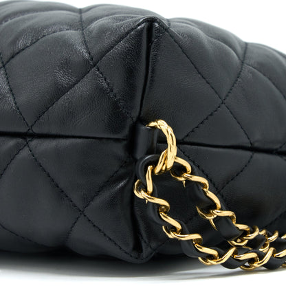Chanel 22B Hobo Bag Lambskin Black  (Microchip)