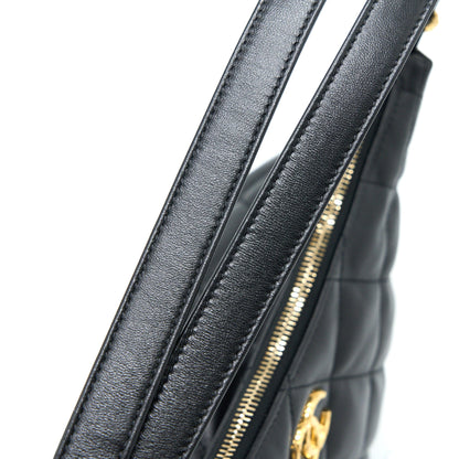 Chanel 22B Hobo Bag Lambskin Black  (Microchip)