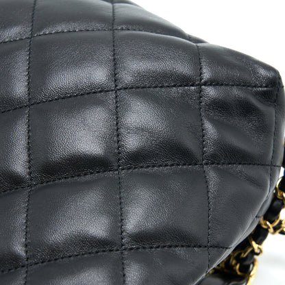 Chanel 22B Hobo Bag Lambskin Black  (Microchip)
