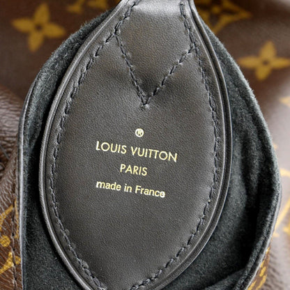 LOUIS VUITTON Flower Hobo Monogram Canvas Shoulder Hobo Bag Brown