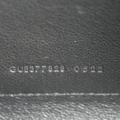 YVES SAINT LAURENT Cassandre Chain Wallet Leather Crossbody Bag Black