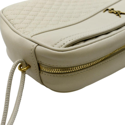 YVES SAINT LAURENT Victoire Camera Shoulder Bag Creme