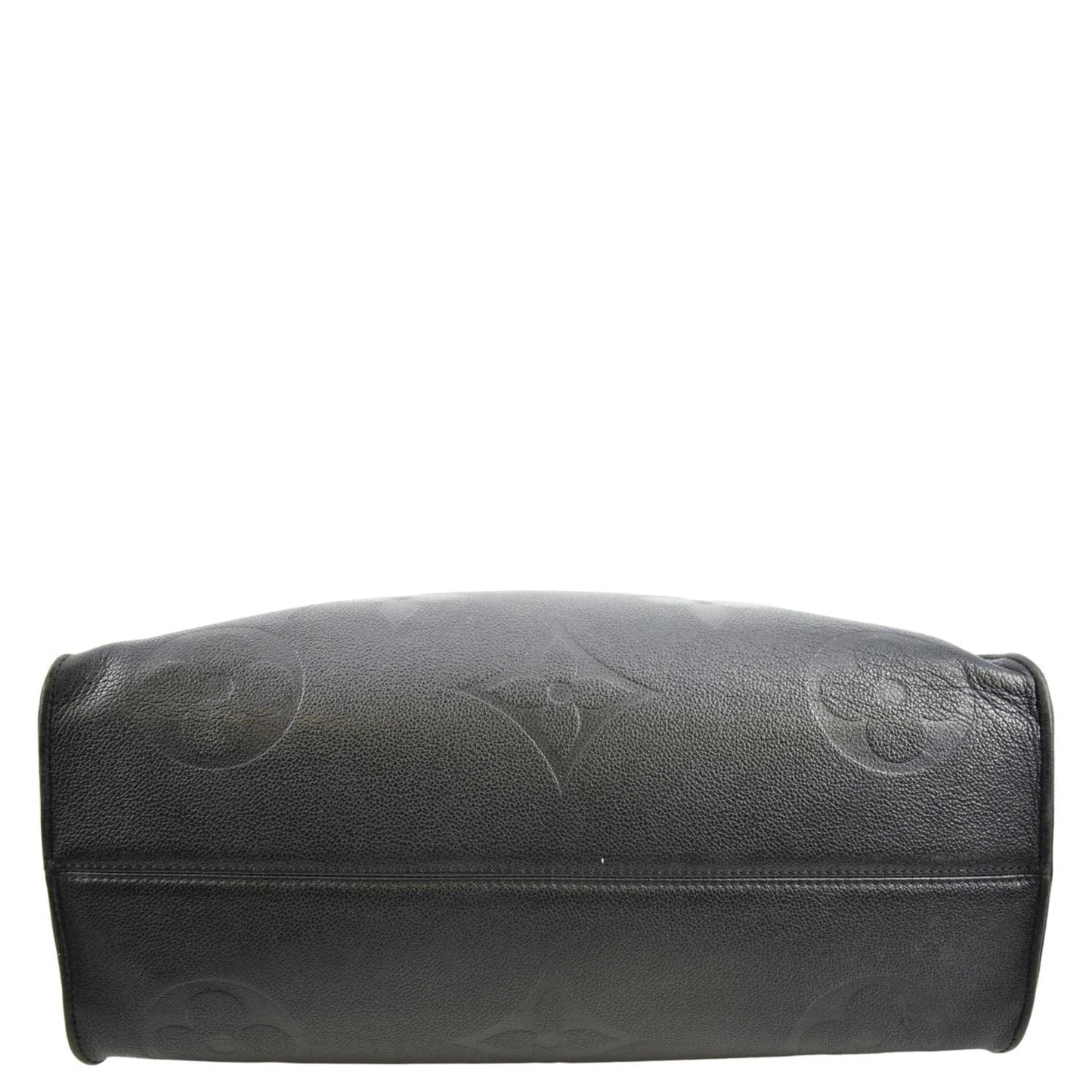 LOUIS VUITTON Onthego GM Monogram Empreinte Leather Tote Bag Black