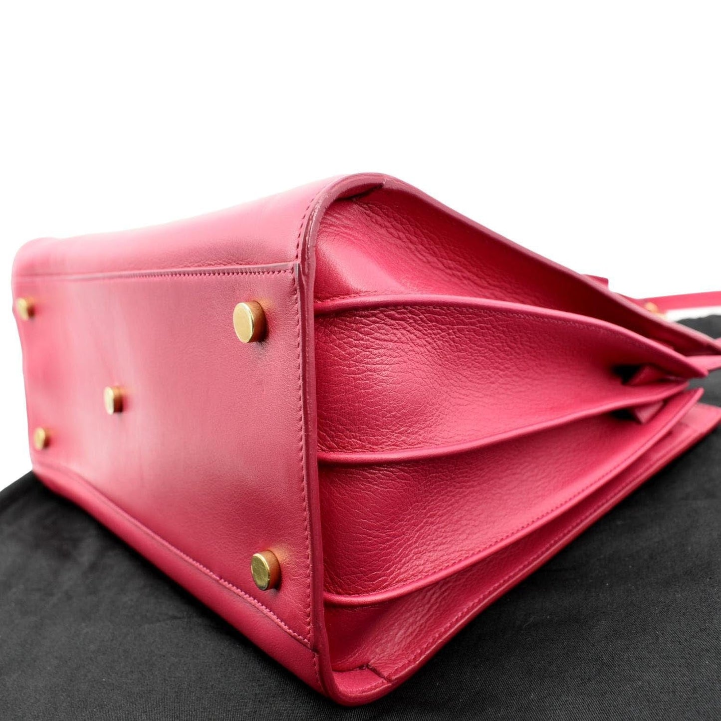 YVES SAINT LAURENT Sac de Jour Leather Satchel Shoulder Bag Pink