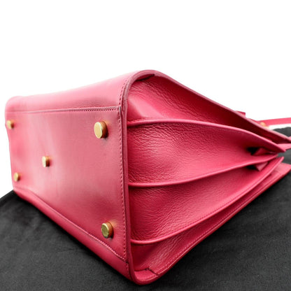 YVES SAINT LAURENT Sac de Jour Leather Satchel Shoulder Bag Pink