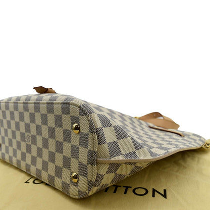 LOUIS VUITTON Girolata Damier Azur Shoulder Bag White