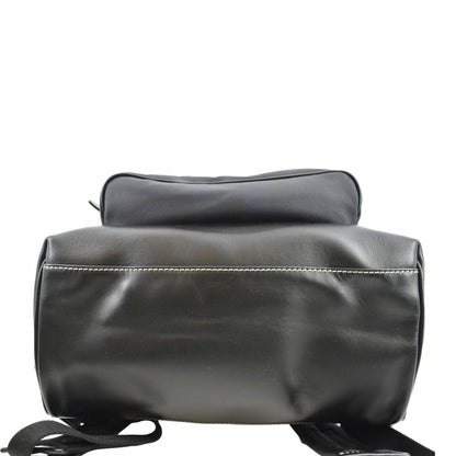 BURBERRY Rocco Check Fabric Backpack Navy Blue