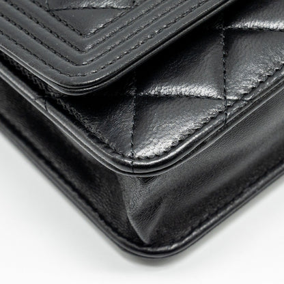 Chanel Boy Wallet on Chain lambskin black