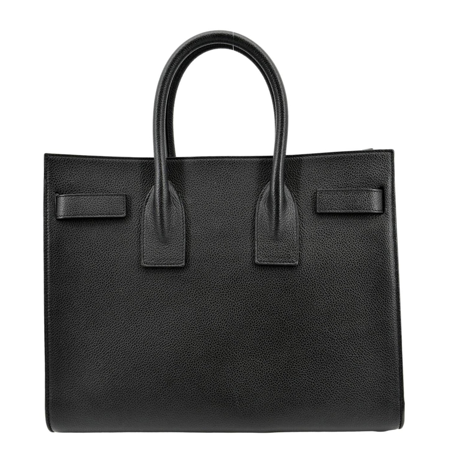 YVES SAINT LAURENT Sac de Jour Leather Satchel Shoulder Bag Black