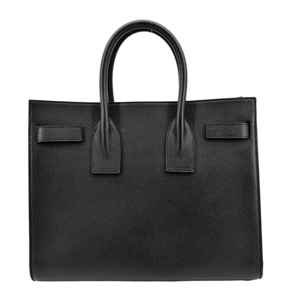 YVES SAINT LAURENT Sac de Jour Leather Satchel Shoulder Bag Black
