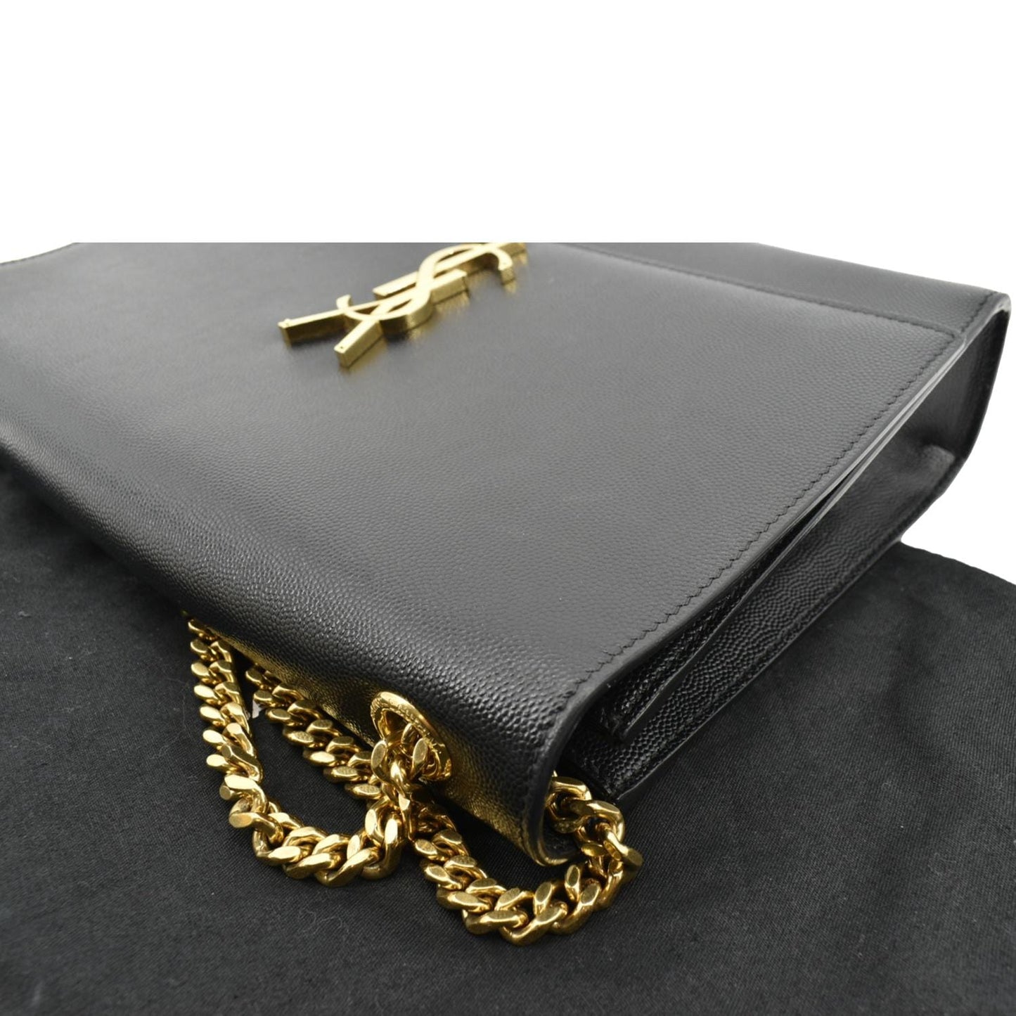 YVES SAINT LAURENT Kate Leather Shoulder Bag Black