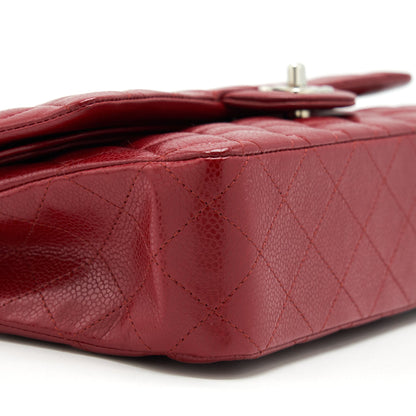 Chanel Medium Classic Double Flap Bag Caviar Red