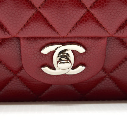 Chanel Medium Classic Double Flap Bag Caviar Red