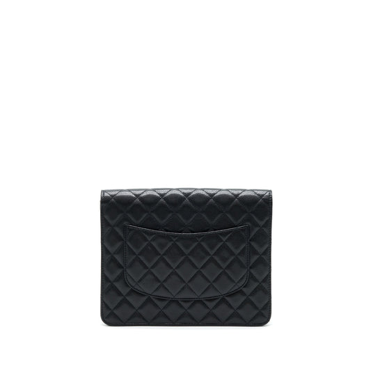 Chanel Flap Case Black Caviar L