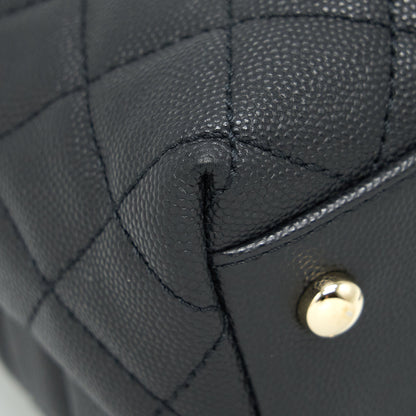Chanel Medium Coco Handle 28cm Caviar Black L