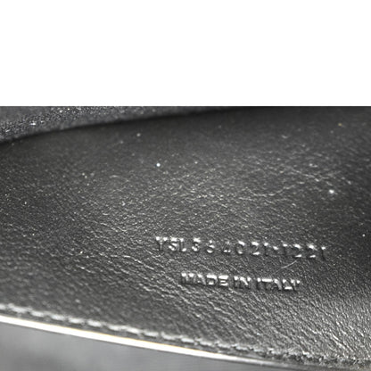 YVES SAINT LAURENT Kate Grain De Poudre Leather Shoulder Bag Ivory