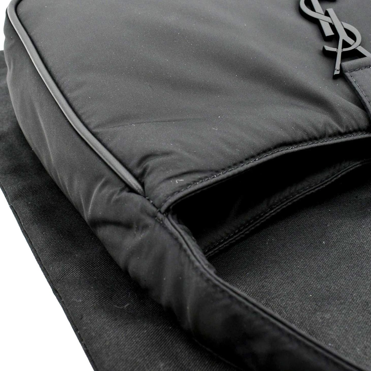 YVES SAINT LAURENT Le 5 A 7 Re-Nylon Crossbody Bag Black