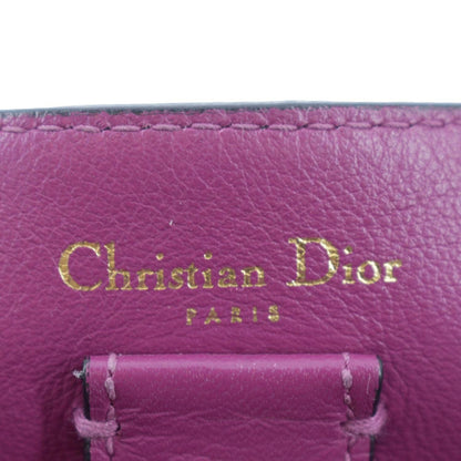 CHRISTIAN DIOR Diorissimo Leather Tote Bag Black