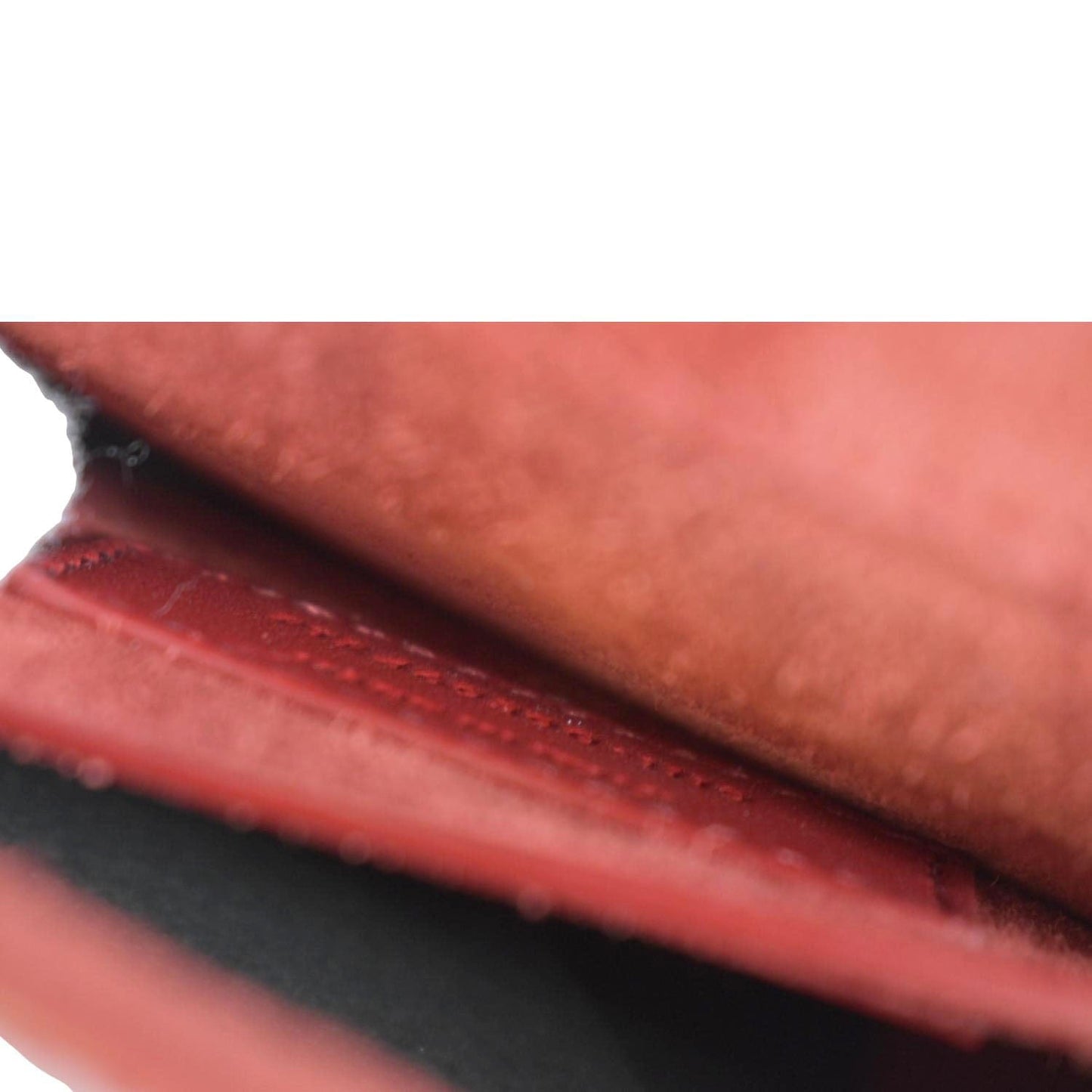 YVES SAINT LAURENT Kate Leather Chain Clutch Crossbody Bag Red