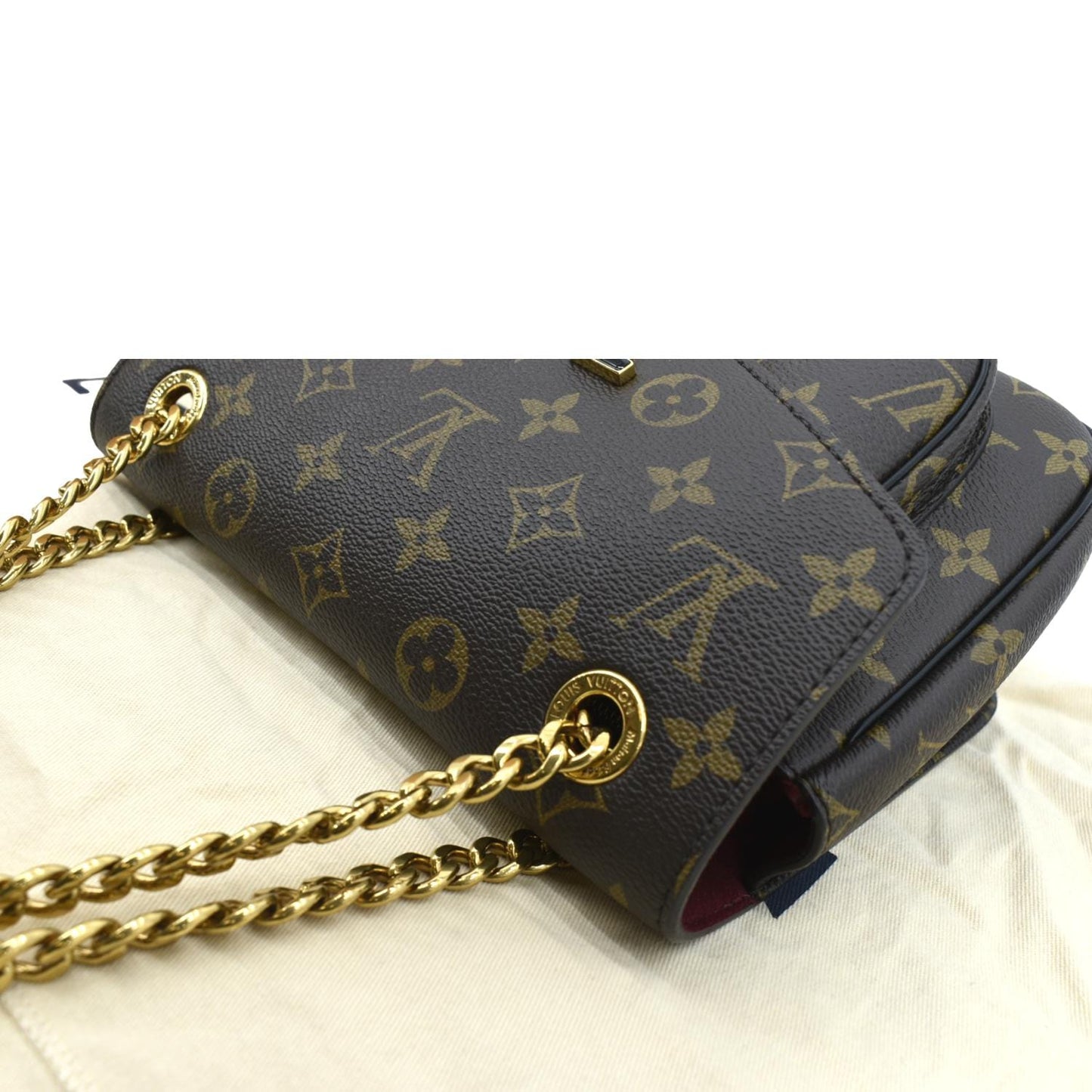 LOUIS VUITTON Passy NM Monogram Canvas Shoulder Bag Brown
