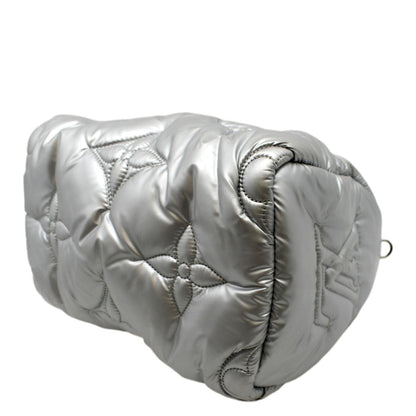 LOUIS VUITTON Speedy Bandouliere 25 Econyl Nylon Pillow Shoulder Bag Silver