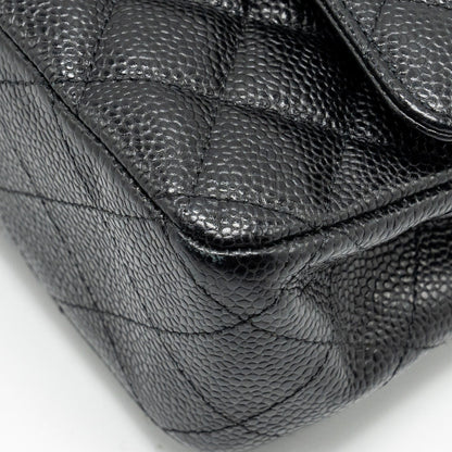 Chanel Medium Classic double flap bag caviar black