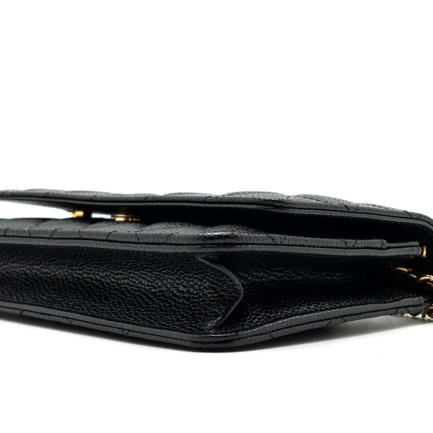 Chanel Classic Wallet On Chain Caviar Black  (microchip)