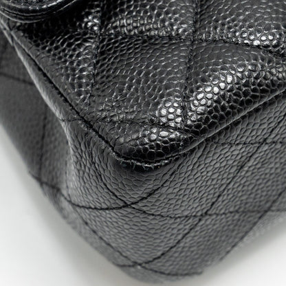 Chanel Medium Classic double flap bag caviar black