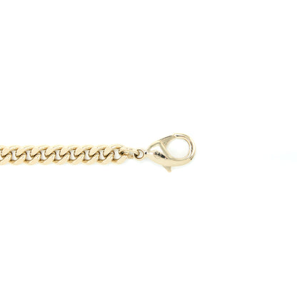 Chanel CC Logo Chain Vu Bracelet Crystal Light Gold Tone
