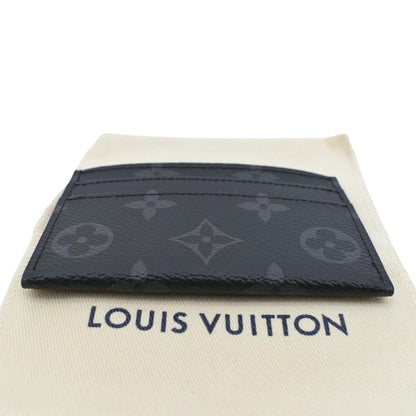 LOUIS VUITTON Monogram Eclipse Card Holder Black