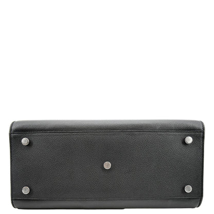 YVES SAINT LAURENT Sac de Jour Leather Satchel Shoulder Bag Black