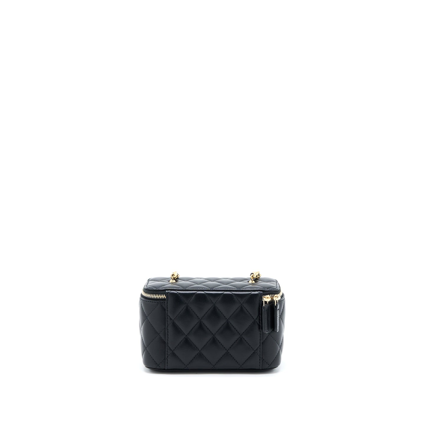 Chanel Pearl Crush Long Vanity Lambskin Black