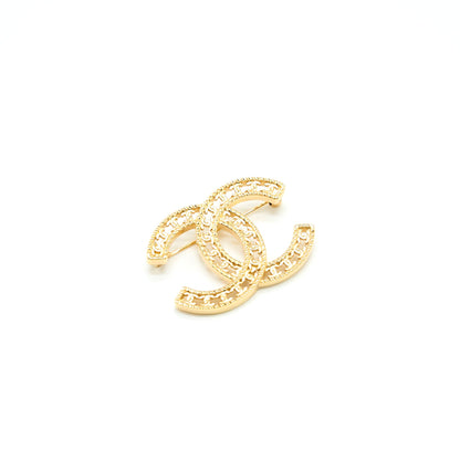 Chanel CC Logo/Mini CC Logo Brooch Gold Tone