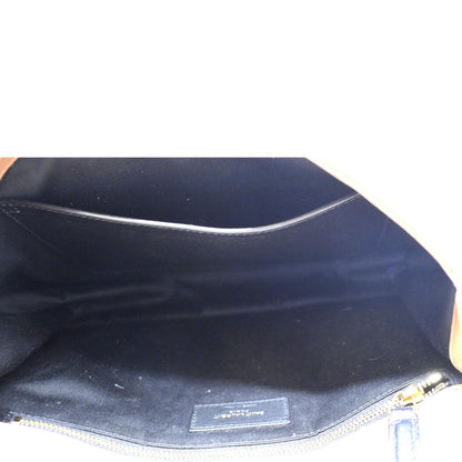 YVES SAINT LAURENT Niki Medium Leather Crossbody Bag Dark Brown