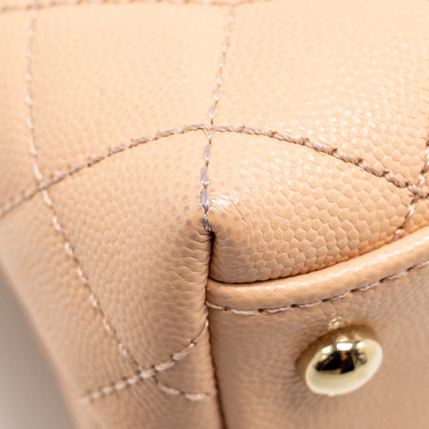 Chanel Mini Coco Handle Caviar BEIGE L