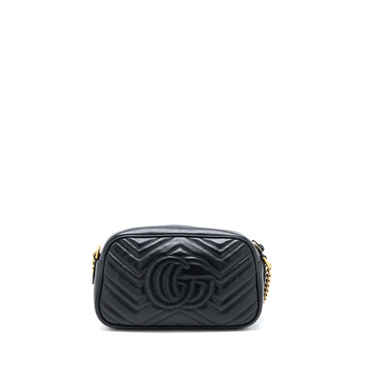 Gucci Small Marmont Matelasse Calfskin Black