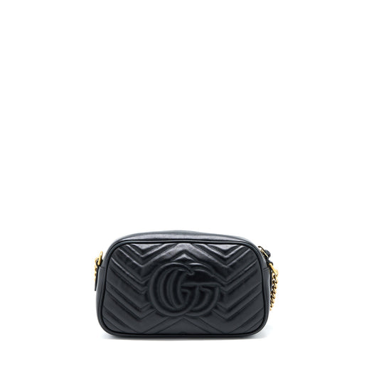 Gucci Small Marmont Matelasse Calfskin Black