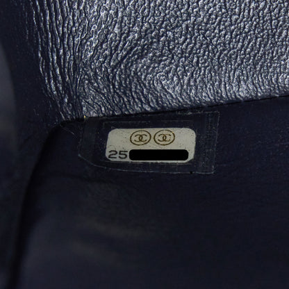 Chanel Mini Rectangular Flap Bag Chevron Lambskin Navy
