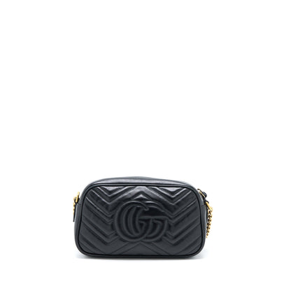 Gucci Small Marmont Matelasse Calfskin Black