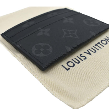 LOUIS VUITTON Monogram Eclipse Card Holder Black