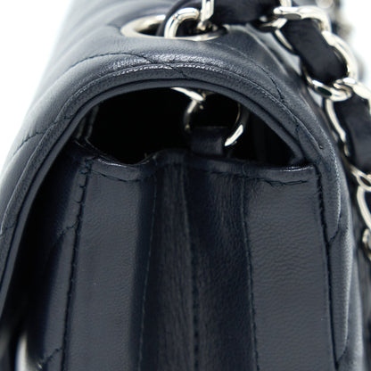 Chanel Mini Rectangular Flap Bag Chevron Lambskin Navy