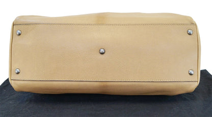 FENDI Brown Ombre Leather Peekaboo Large Satchel Bag