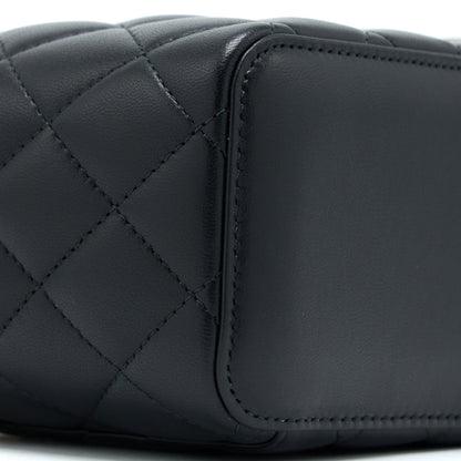 Chanel Pearl Crush Long Vanity Lambskin Black