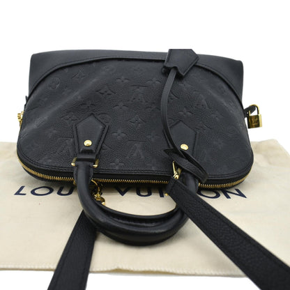 LOUIS VUITTON Neo Alma PM Monogram Empreinte Shoulder Bag Black