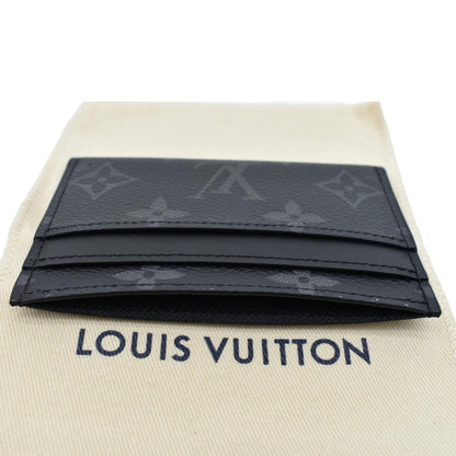 LOUIS VUITTON Monogram Eclipse Card Holder Black